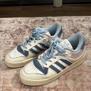 Adidas Blue and White Sneakers